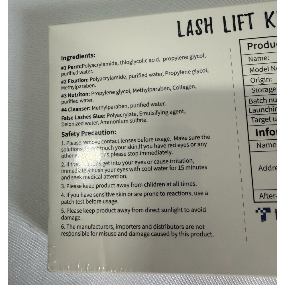NIB Lash Lift Kit Semi Permanent Eyelash Kit Lash Shields/Gel Pads/Brushes - Picture 4 of 6